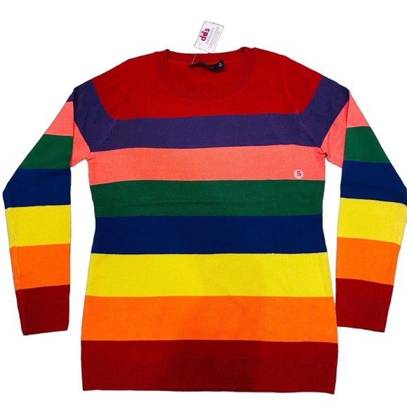 New York & Company Sweaters - Killer New York and Company Rainbow stripped sweater NEW